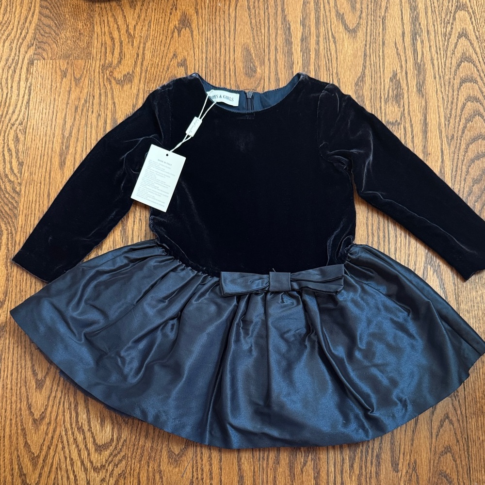 Boy + Girl Midnight Velvet Dress